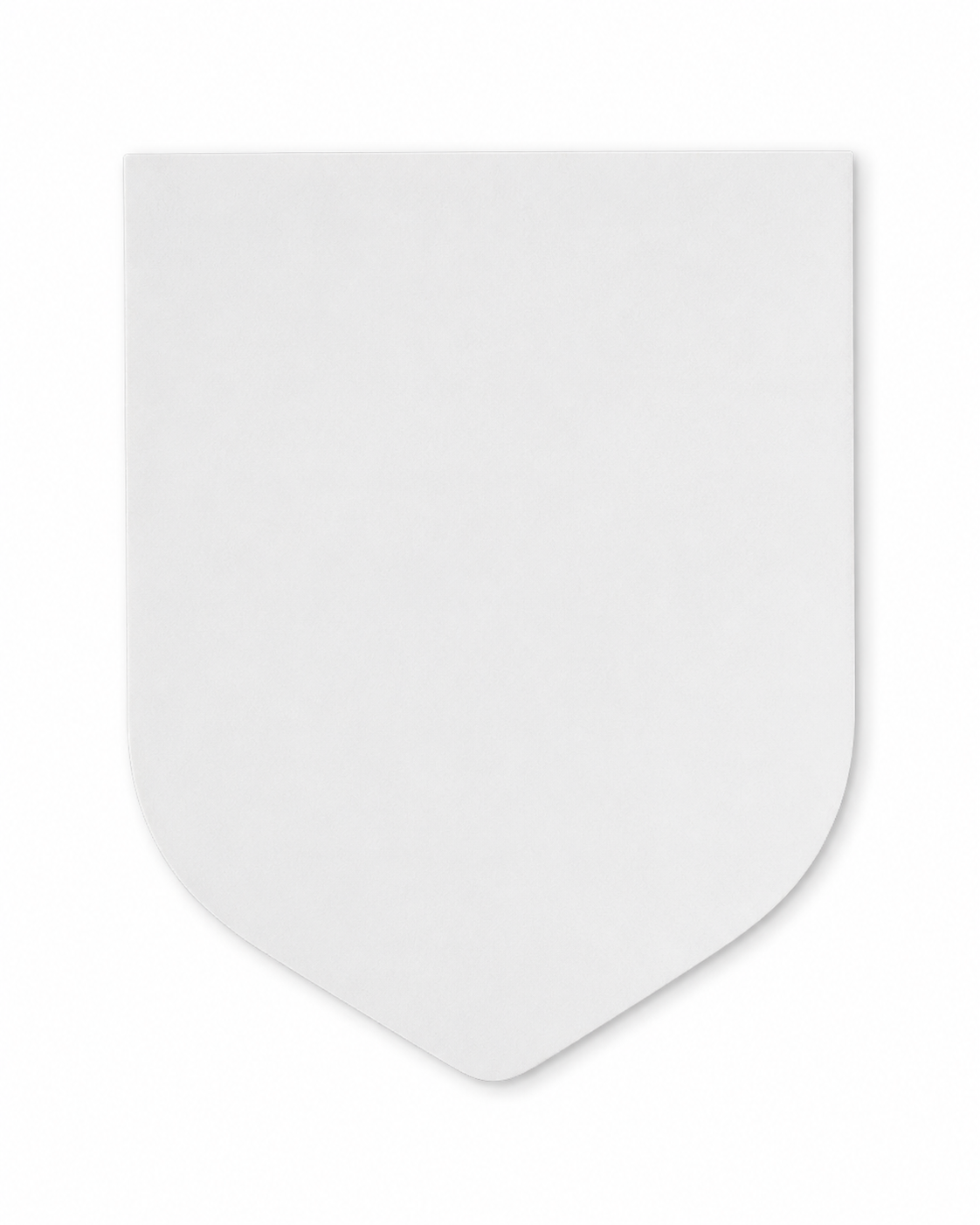2.5"x3" SHIELD BLANK UV-PRINTABLE TPU PATCH